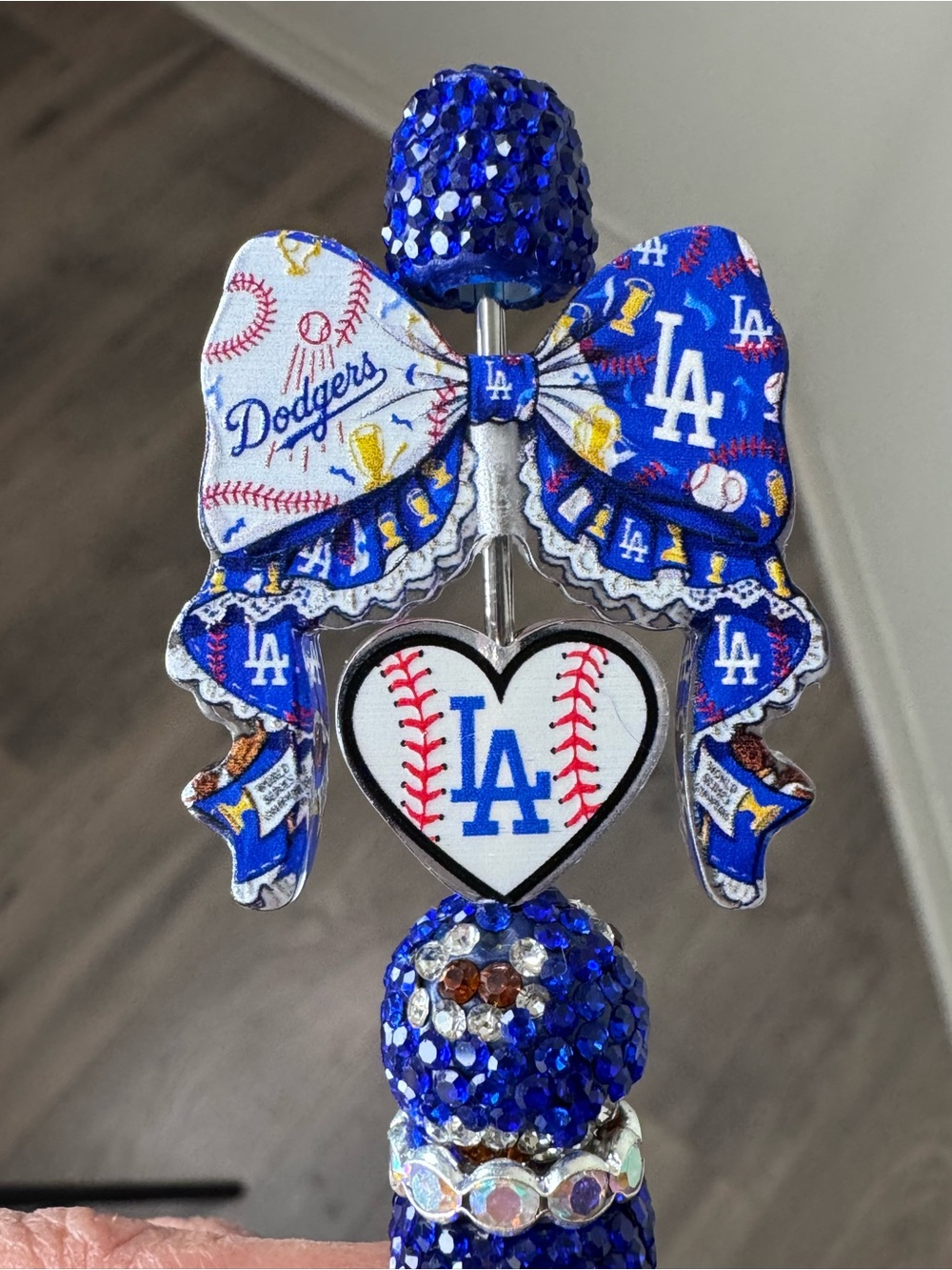 LA Dodger Fancy Beaded pen - Picture 3 of 4